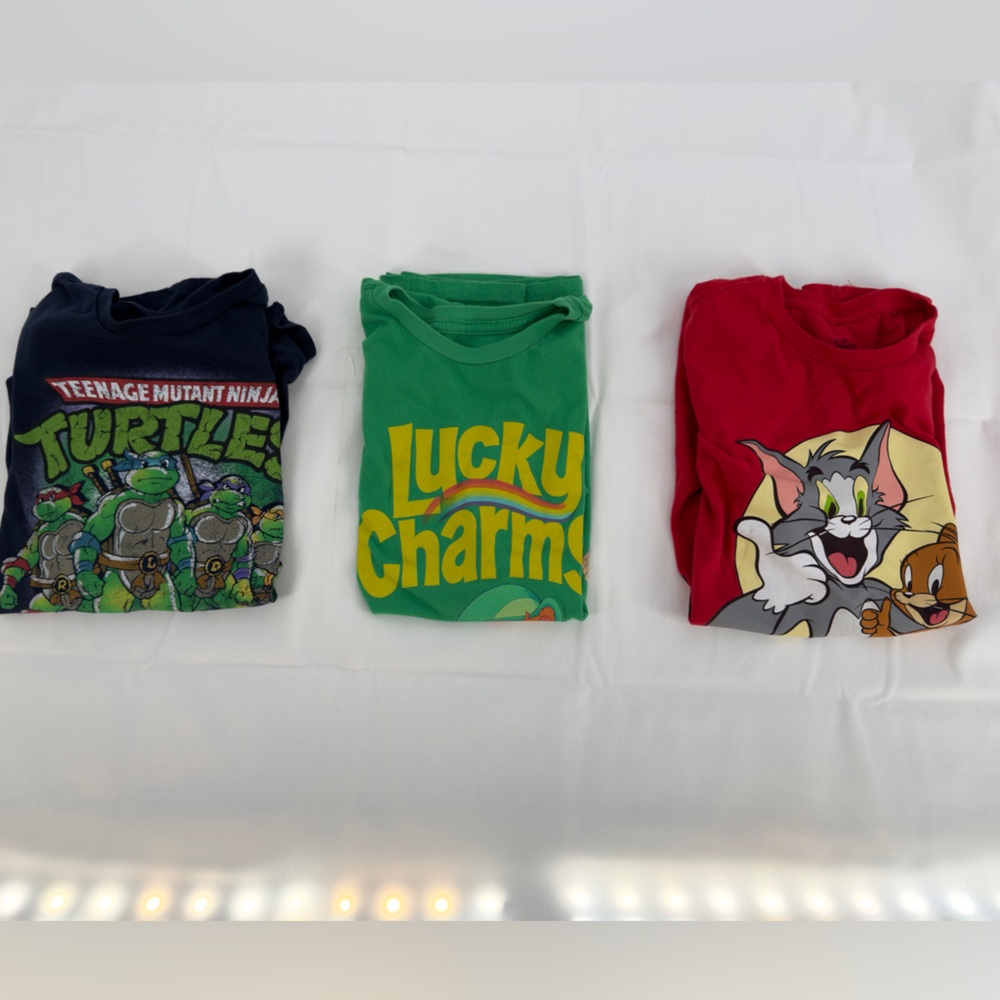 Cartoon Graphic T-Shirts Set